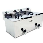 Freidora Eléctrica 12+12 Litros Con Grifo