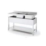 Fregadero Industrial 2 Senos Derecho 1600X600