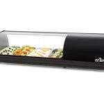 Vitrina Refrigerada De Tapas 4 Bandejas Gn1/3 Color Negro