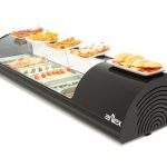 Vitrina Refrigerada De Tapas 6 Bandejas Gn1/3 Color Negro