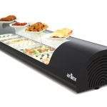 Vitrina Refrigerada De Tapas 8 Bandejas Gn1/3 Color Negro