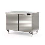 Mesa Refrigerada 2 Puertas Con Ruedas Sin Peto 394 Litros