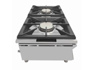 Cocina A Gas Sobremostrador Arilex De 2 Fuegos De 58 + 58 Kw - Imagen 2