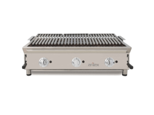 Barbacoa A Gas 100 Cm Piedra Volcánica Arilex Con Parrilla Inoxidable Regulable En 3 Alturas