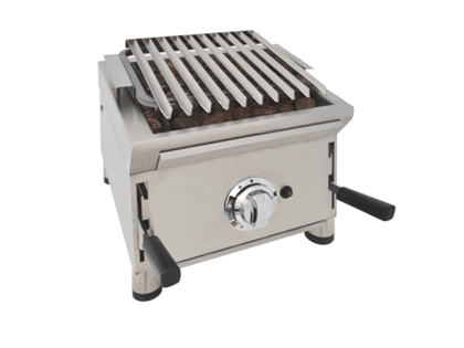 barbacoa de gasde piedra volcánica
