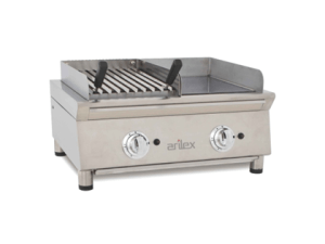 Frytops A Gas 35 Cm Acero De 15 Mm Cromo Duro + Barbacoa A Gas 35 Cm