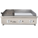 Frytops A Gas 65 Cm Acero De 15 Mm Cromo Duro + Barbacoa A Gas 35 Cm