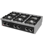 Cocina Industrial 6 Fuegos Serie 900 Sobremesa Hr Fainca