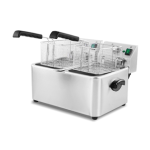 Freidora Eléctrica Industrial Doble De Sobremesa 4+4 Litros Edenox