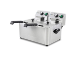 Freidora Eléctrica Industrial Doble De Sobremesa 4+4 Litros Edenox - Imagen 2
