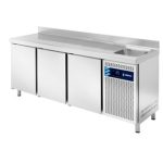 Mesa Refrigerada Snack Con Fregadero  Mpsf-200 Hc  De Edenox – Serie 600