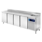 Mesa Refrigerada Snack Con Fregadero   Mpsf-250 Hc   De Edenox – Serie 600
