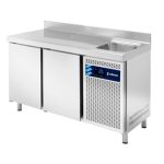 Mesa Refrigerada Snack Con Fregadero  Mpsf-150 Hc  De Edenox – Serie 600
