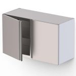 Armario Mural Acero Inoxidable Con 2 Puertas Abatibles 1000x400x600h mm WMC100460SW