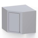Armario Mural Acero Inoxidable Rinconero 700x700x600h mm WMC070460AN