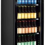 Armario Refrigerado 1 puerta de cristal color NEGRO 595x640x1840h mm Línea VIBORG CEV425-I BLACK