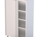 Armario de Pie Acero Inoxidable Con 2 Puertas Correderas 1600x600x2000h mm FC1660200SD