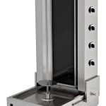 Asador Kebab Eléctrico 4 Zonas Vitrocerámica Motor Inferior y Base ajustable Línea ESTAMBUL EMPDN171
