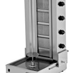 Asador Kebab a Gas 4 Quemadores Motor Inferior y Base ajustable Línea ESTAMBUL EMPDN151