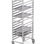 Carro Bandejero Acero Inoxidable Para 16 Bandejas 600x400h mm  537x700x1700h mm TT16N600400