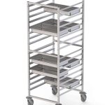 Carro Bandejero Acero Inoxidable Para 16 Bandejas GN2/1 660x750x1700h mm TT16NGN2100