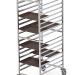 Carro Bandejero Acero Inoxidable Para 32 Bandejas Self Service 480x370h mm  620x840x1700h mm TT16NSELF32