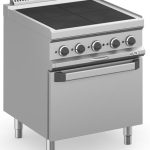 Cocina Eléctrica 4 zonas Cuadradas Rebajadas con Horno Eléctrico Estático MPQR77FE MAGISTRA PLUS 700