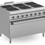 Cocina Eléctrica 6 zonas Cuadradas con Horno Eléctrico EXTRA GRANDE MPQ912FEM MAGISTRA PLUS 900