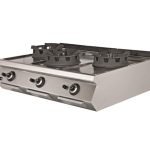 Cocina Wok a Gas Sobremesa 3 fuegos 3 x 18 kW 1200x730x300h mm EMPPLS7WK030 Línea 700 Estambul