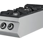 Cocina a Gas Sobremesa 2 fuegos 2 x 7,15 kW 400x730x300h mm EMPPLS7KG010 Línea 700 Estambul