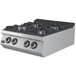 Cocina a Gas Sobremesa 4 fuegos 4 x 7,15 kW 800x730x300h mm EMPPLS7KG020 Línea 700 Estambul