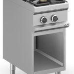 Cocina a gas 2 fuegos 2x5,5 Kw con Mueble MFB74AXS MAGISTRA PLUS 700