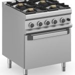 Cocina a gas 4 fuegos 4x5,5 Kw con Horno a Gas MFB77FGXS MAGISTRA PLUS 700