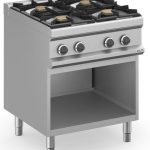 Cocina a gas 4 fuegos 4x5,5 Kw con Mueble MFB77AXS MAGISTRA PLUS 700
