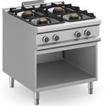 Cocina a gas 4 fuegos 4x5,5 Kw con Mueble MFB98AXXS MAGISTRA PLUS 900