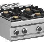 Cocina a gas 4 fuegos 4x7 Kw Sobremesa MFB77TXL MAGISTRA PLUS 700