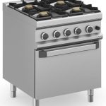 Cocina a gas 4 fuegos 4x7 Kw con Horno a Gas MFB77FGXL MAGISTRA PLUS 700