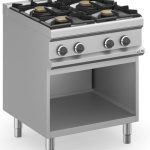 Cocina a gas 4 fuegos 4x7 Kw con Mueble MFB77AXL MAGISTRA PLUS 700