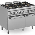 Cocina a gas 6 fuegos 6x5,5 Kw con Horno a Gas MFB711AFGXS MAGISTRA PLUS 700