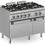 Cocina a gas 6 fuegos 6x7 Kw con Horno Eléctrico Estático MFB711AFEXL MAGISTRA PLUS 700