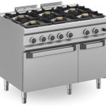 Cocina a gas 6 fuegos 6x7 Kw con Horno a Gas MFB711AFGXL MAGISTRA PLUS 700