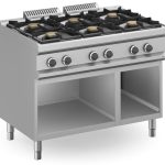 Cocina a gas 6 fuegos 6x7 Kw con Mueble MFB711AXL MAGISTRA PLUS 700