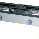 Cocina a gas auxiliar 2 fuegos 1140x605x380h mm 2x9 kW Línea Varsovia
