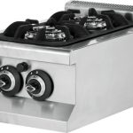 Cocina a gas sobremesa 2 fuegos 2x3,6 kW 400x635x285h mm EMP6KG010 Línea 600 Estambul