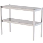 Estante Sobremesa Acero Inoxidable Doble Para Mesas De Trabajo 1700x350x650h mm UTS135170S2