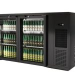 Expositor  Botellero Refrigerado 2 puertas capacidad 350 botellas  1435x528x850h mm Línea CORDOBA CMRV-2