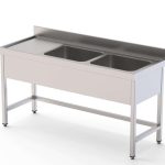 Fregadero Acero Inoxidable 1 Cuba Derecha Fondo 600 Con Mueble Sin Estante 1400x600x850h mm IS1614R10S0
