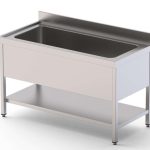 Fregadero Gran Capacidad Acero Inoxidable 1 Cuba Derecha Fondo 700 Con Mueble Con Estante 1800x700x850h mm IS1718R1HCS1