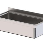 Fregadero Gran Capacidad Acero Inoxidable 2 Cubas Fondo 700 Sin Mueble 1800x700x400h mm IS1718C2HC00
