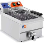 Freidora Eléctrica 10 litros CON Grifo de 280x470x345h mm PEKIN EF-101V